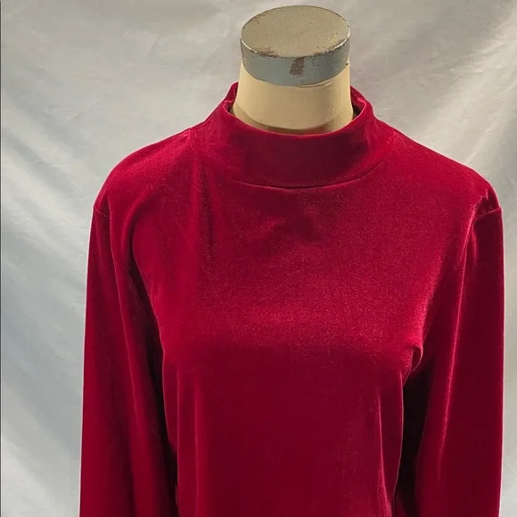 Torn by Ronny Kobo Crimson Velvet Blouse - Picture 2 of 13